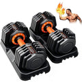 25/50LB 10-in-1 Adjustable Dumbbell Set