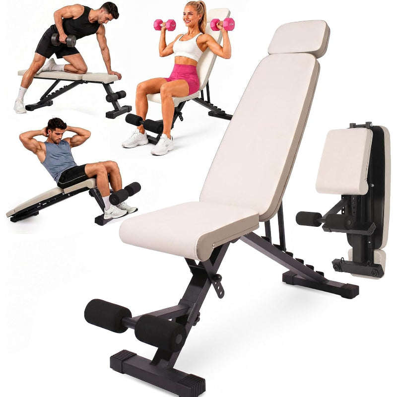 Foldable Adjustable Weight Bench