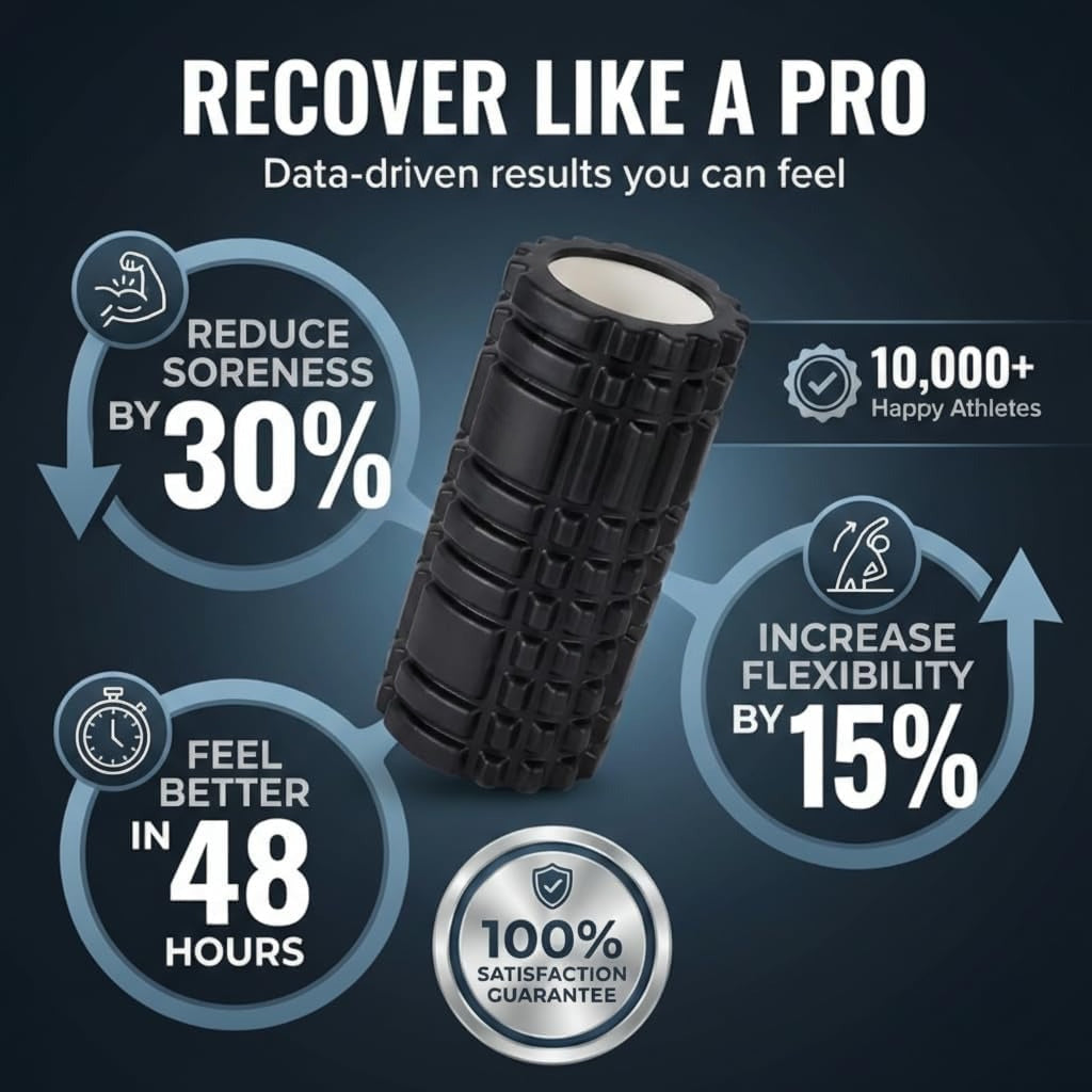 13x5.5 Inch Medium Density Deep Tissue Foam Roller