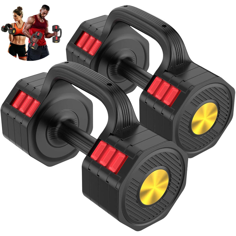 5-20.5LB 2-in-1 Adjustable Dumbbell Set