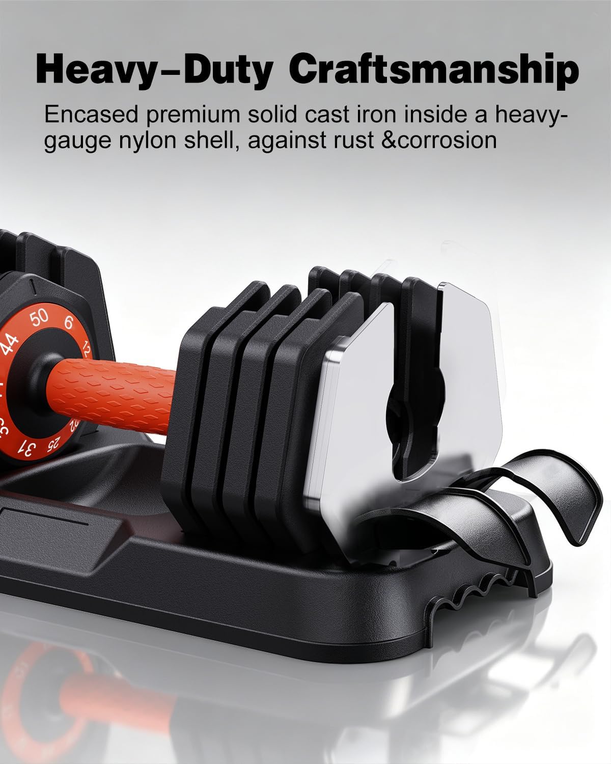 25/50LB 10-in-1 Adjustable Dumbbell Set