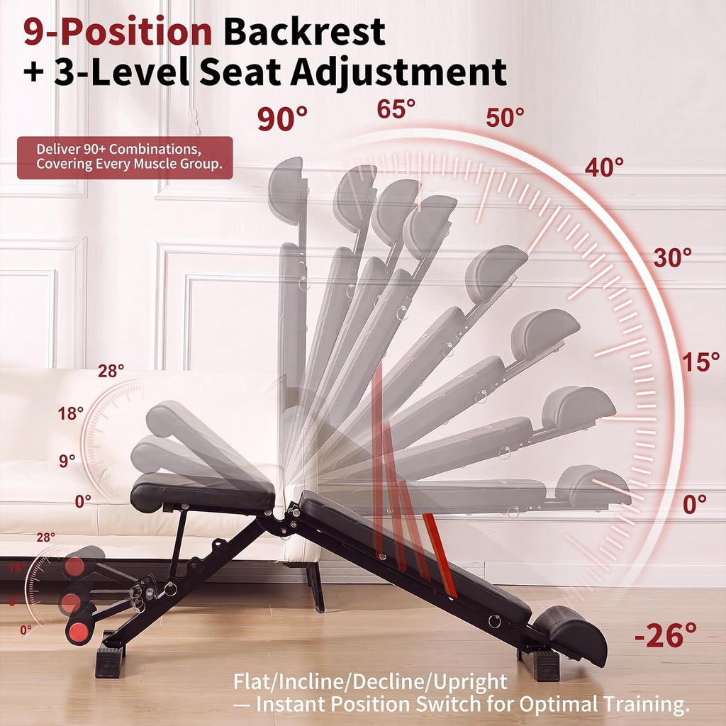 750LB 98% Pre-Assembled Adjustable Weight Bench