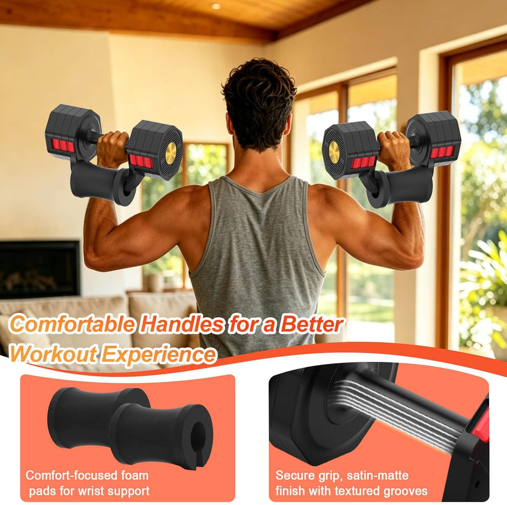 5-20.5LB 2-in-1 Adjustable Dumbbell Set