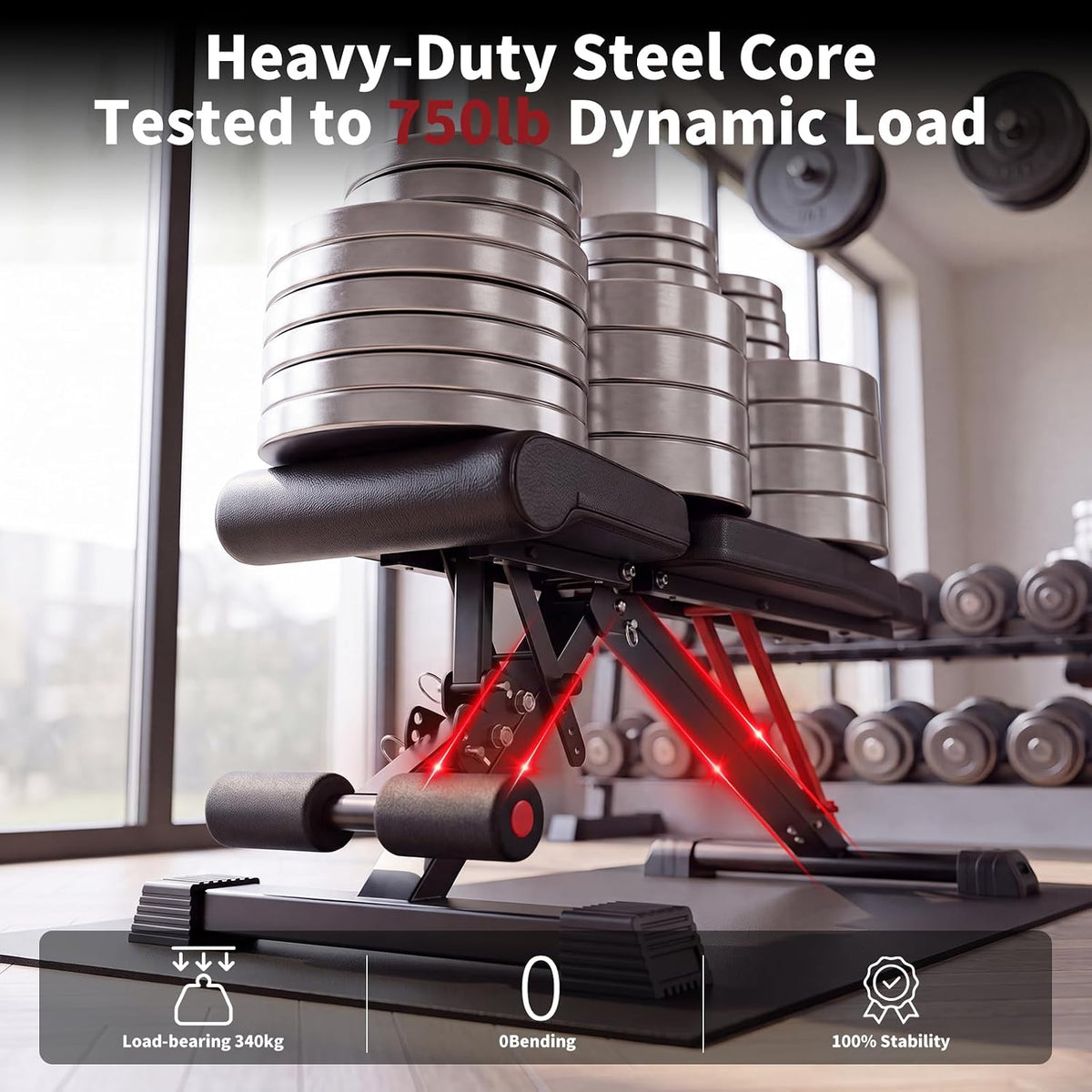 750LB 98% Pre-Assembled Adjustable Weight Bench