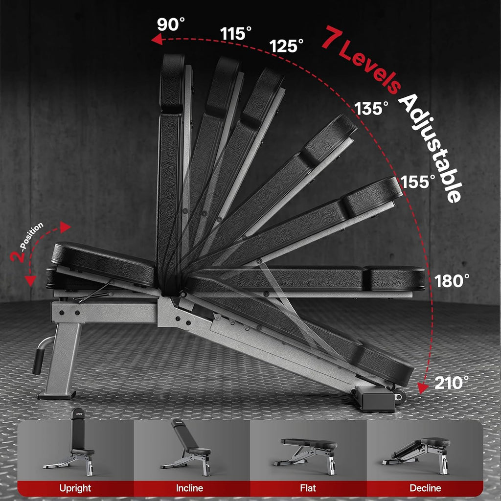 1300LBS Adjustable Weight Bench