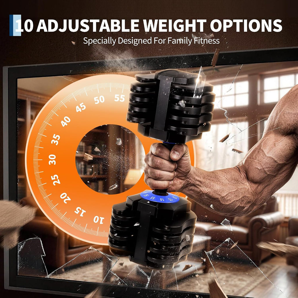 10-55LB Adjustable Dumbbell