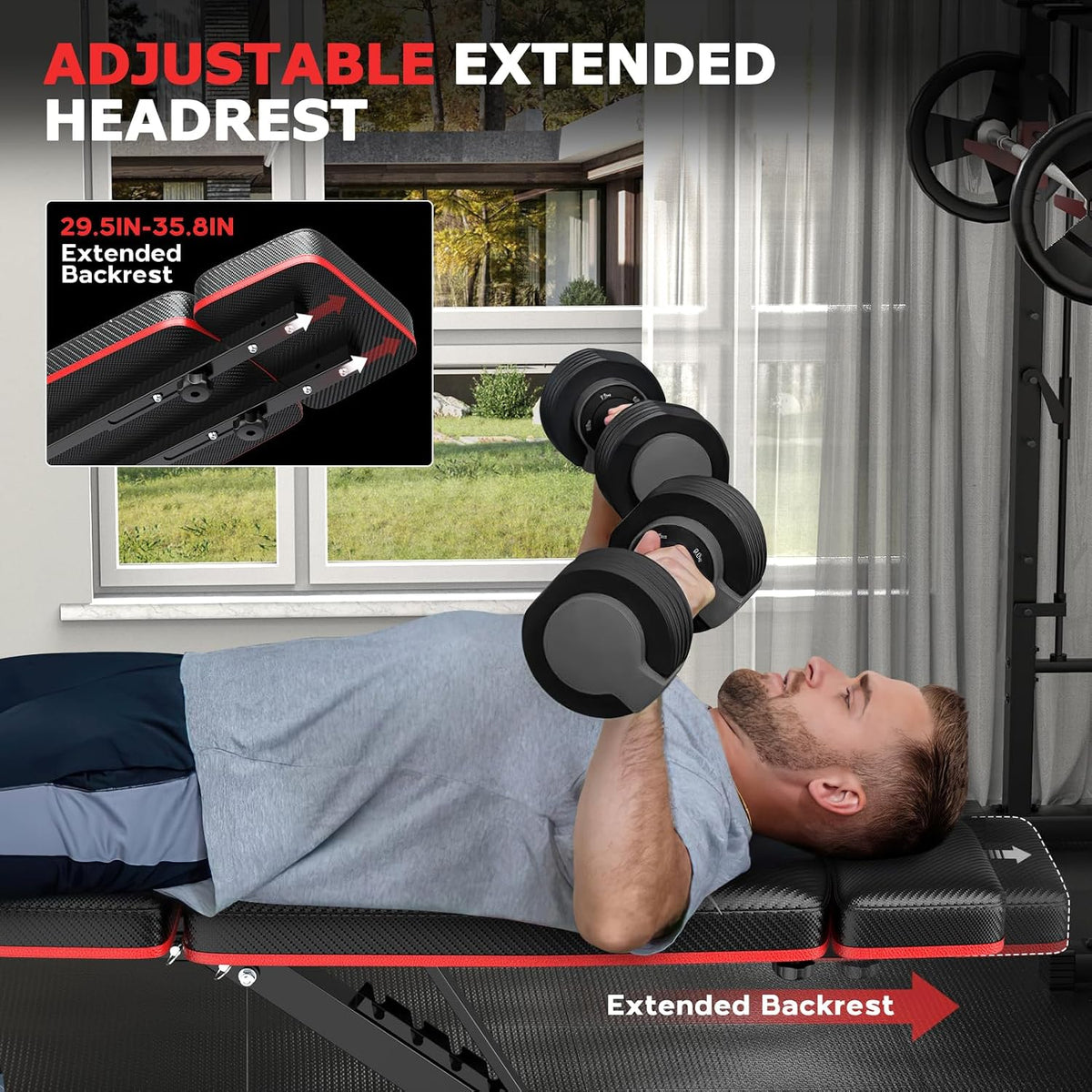 Foldable Bench with Leg Extension Preacher Pad