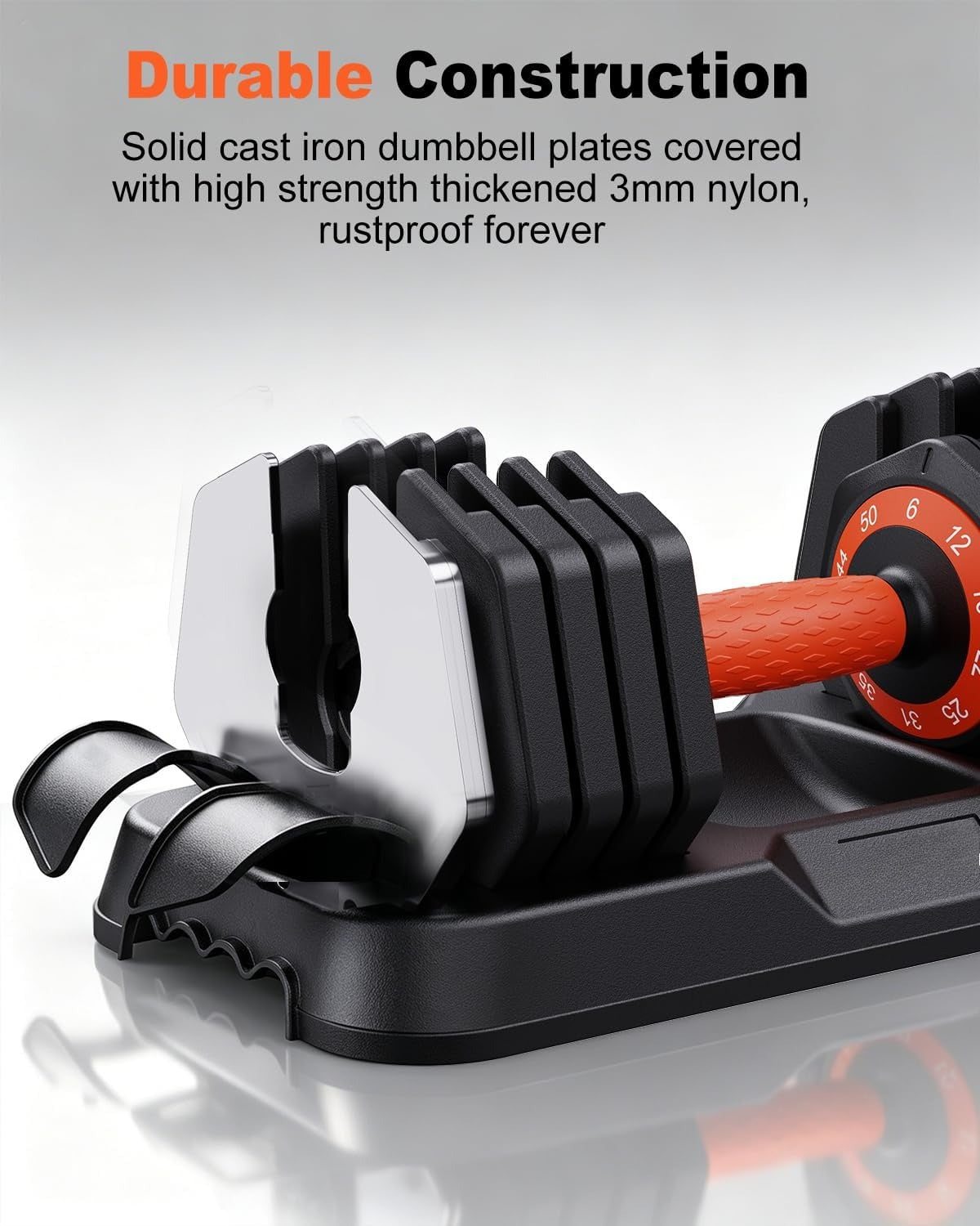 25/50LB 10-in-1 Adjustable Dumbbell Set