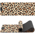 8mm Leopard Print Suede TPE Yoga Mat