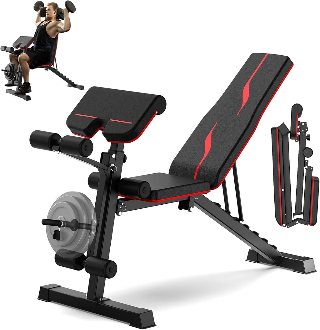 880LB Adjustable Weight Bench Set