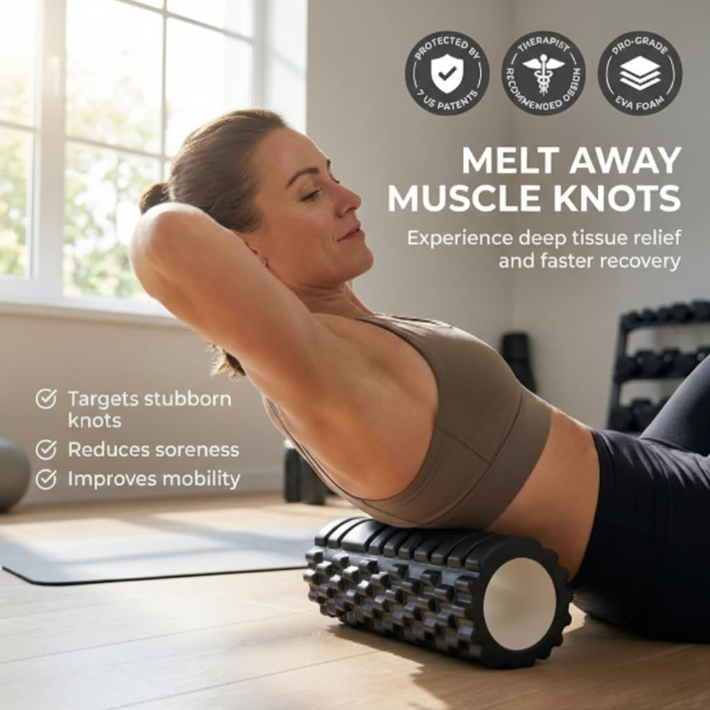 13x5.5 Inch Medium Density Deep Tissue Foam Roller