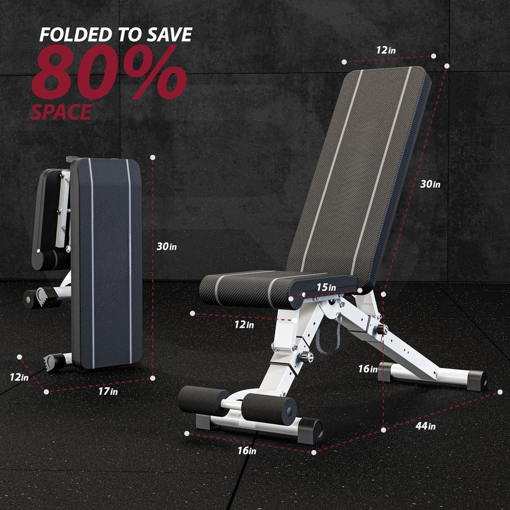 700LB Adjustable Foldable Workout Bench