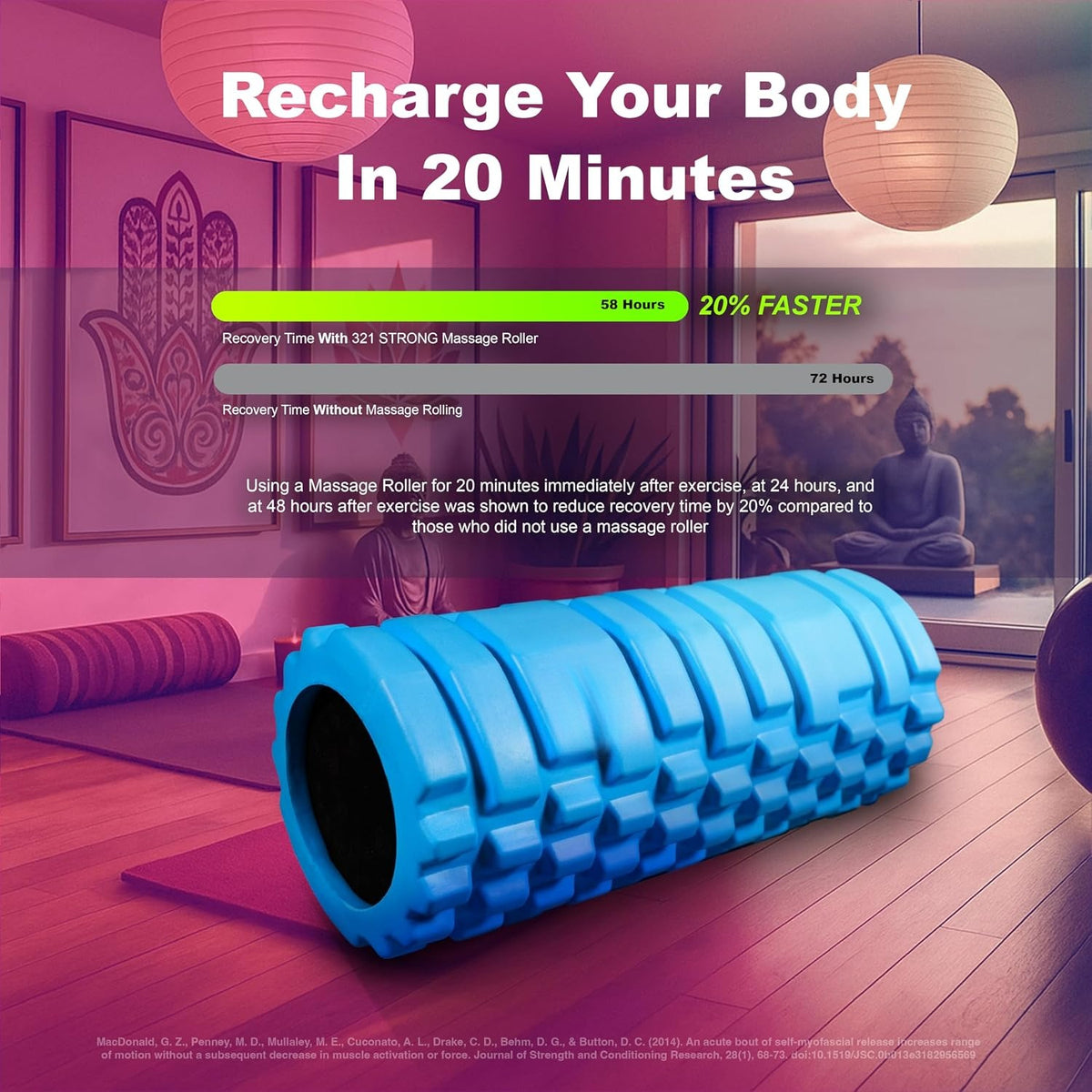 3-Zone Medium Density Massage Roller