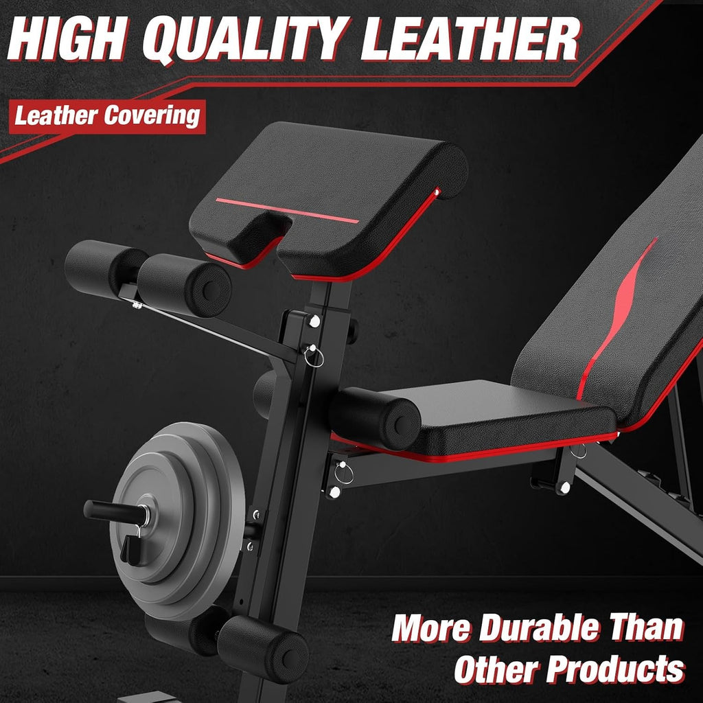 880LB Adjustable Weight Bench Set