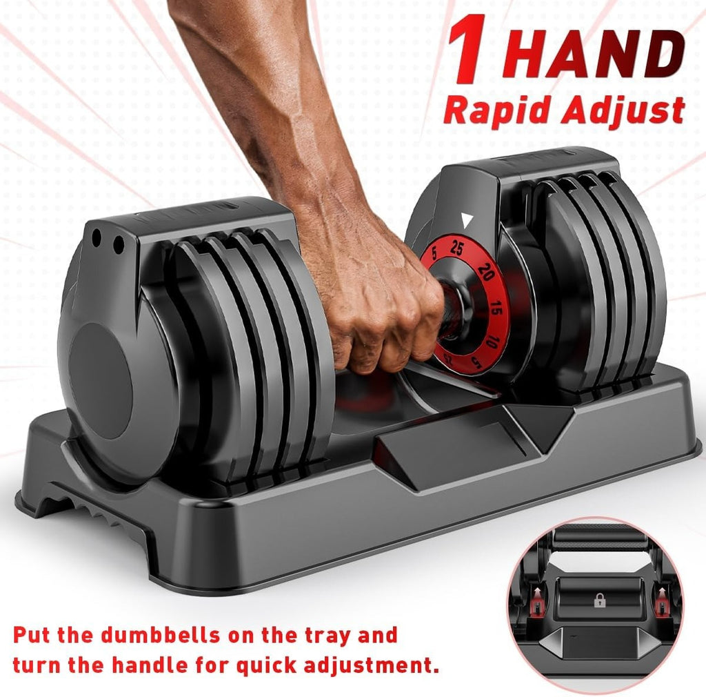 50/100/110LB Adjustable Dumbbell Set of 2
