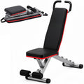 Foldable Hyperextension Bench with Training Guide